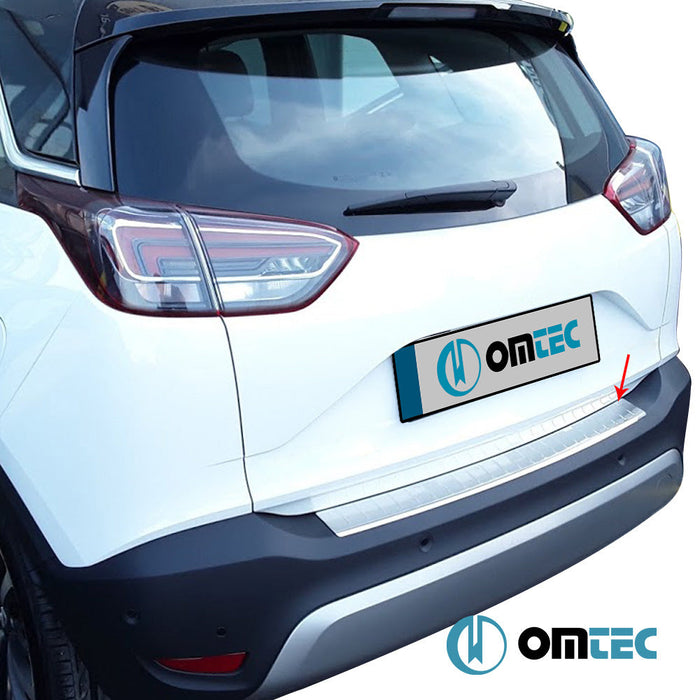Arka Tampon Eşiği Paslanmaz Çelik (Parlak) - Opel Crossland - SUV I - (2021 - )