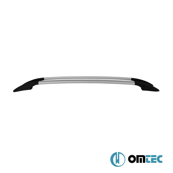 Portbagaj Tavan Çıtası (Solid V2 - Yapıştırma) Gri 2 Prç. Alu. - Nissan Qashqai - SUV J10 - (2007 - 2014)