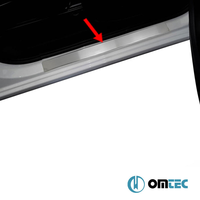 Norm Kapı Eşiği 2 Prç. Paslanmaz Çelik (Parlak) - Peugeot 206 Cc - CP I - (1998 - 2012)