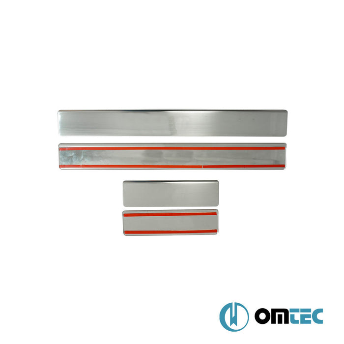 Line Kapı Eşiği 4 Prç. Paslanmaz Çelik (Parlak) - Peugeot 206 Plus - HB 5D I - (2009 - 2012)