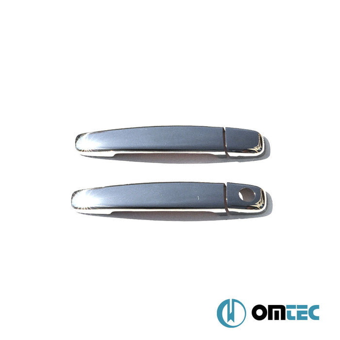 Kapı Kolu 2 Kapı 4 Prç. (H1) Paslanmaz Çelik (Parlak) - Citroën C3 - HB 3D FC - (2002 - 2009)