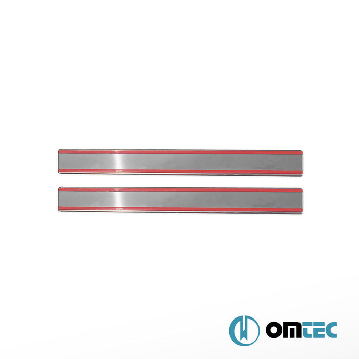 Line Kapı Eşiği 2 Prç. Paslanmaz Çelik (Parlak) - Peugeot 307 - CP I - (2001 - 2008)