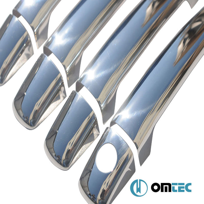 Kapı Kolu 4 Kapı 8 Prç. (H1) Paslanmaz Çelik (Parlak) - Fiat Scudo - VAN G29 - (2007 - 2022)