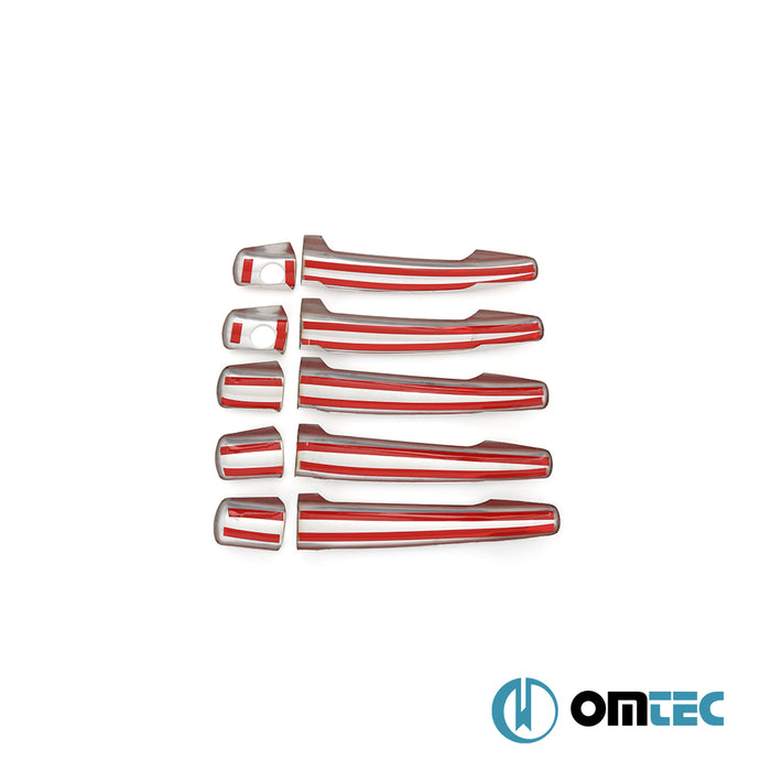 Kapı Kolu 5 Kapı (H2) 10 Prç. Paslanmaz Çelik - Citroën Jumpy/Dispatch - VAN G29 - (2007 - 2017)