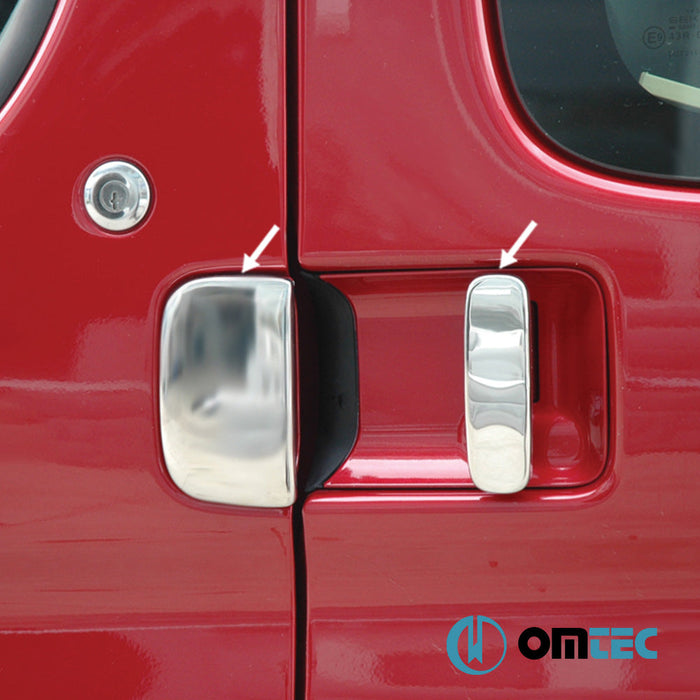 Kapı Kolu 4 Kapı 4 Prç. Paslanmaz Çelik (Parlak) - Citroën Berlingo - MVN M - (1996 - 2008)