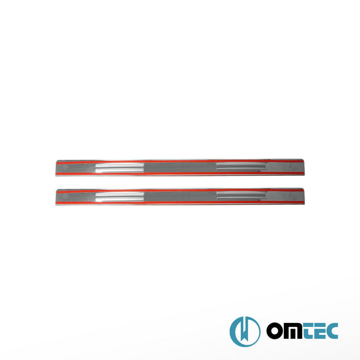 Line Kapı Eşiği 2 Prç. Paslanmaz Çelik (Parlak) - Peugeot Partner - MVN M49 - (1997 - 2008)