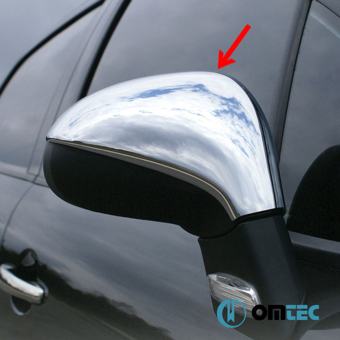 Ayna Kapağı 2 Prç. Paslanmaz Çelik (Parlak) - Peugeot 308 Cc - CP T7 - (2008 - 2014)