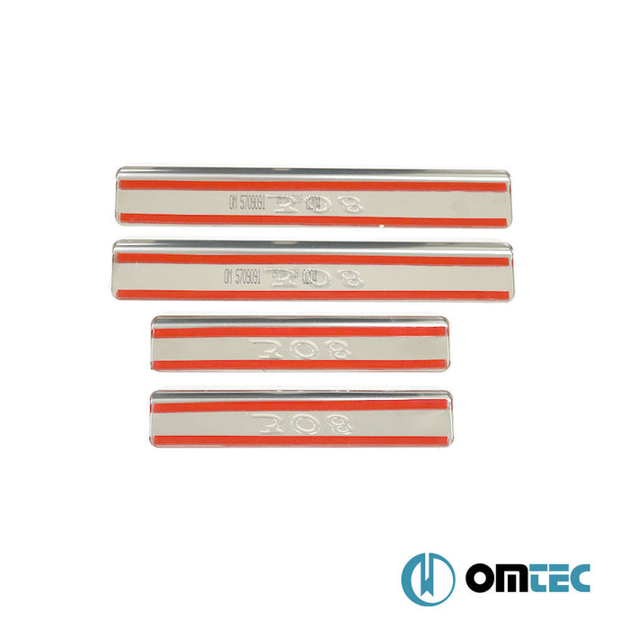 Line Kapı Eşiği 4 Prç. Paslanmaz Çelik (Parlak) - Peugeot 308 - SW T7 - (2008 - 2014)