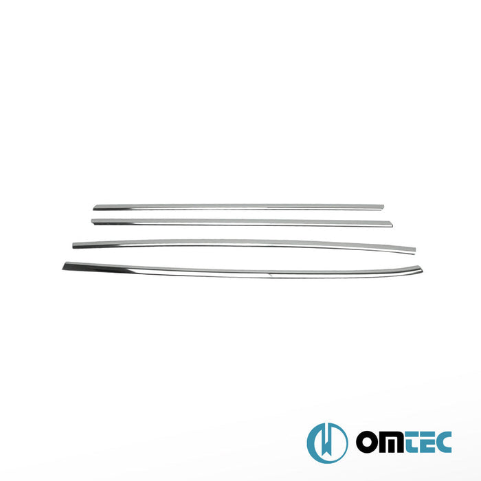 Cam Çıtası 4 Prç. Paslanmaz Çelik (Parlak) - Peugeot 208 - HB 5D A9 - (2012 - 2019)