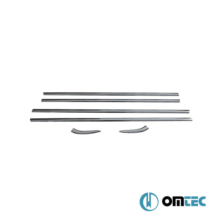 Cam Çıtası 6 Prç. Paslanmaz Çelik (Parlak) - Citroën C - Elysee - SD - (2012 - )