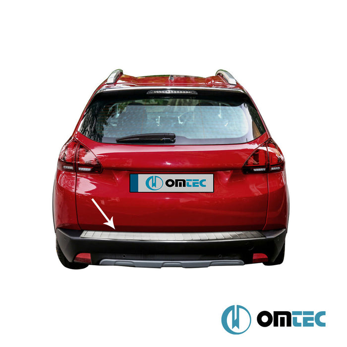 Arka Tampon Eşiği Paslanmaz Çelik (Parlak) - Peugeot 2008 - SUV A94 FL - (2017 - 2020)
