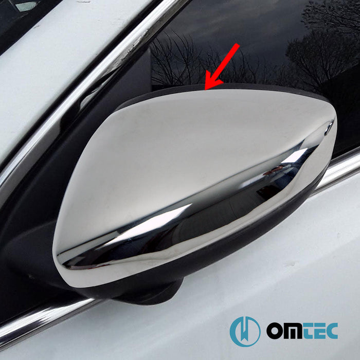 Ayna Kapağı 2 Prç. Paslanmaz Çelik (Parlak) - Peugeot 308 - HB 5D T9 - (2014 - 2021)