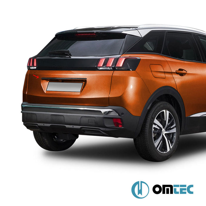 Bagaj Çıtası (Plaka Üstü) Paslanmaz Çelik (Siyah) - Citroën C5 Aircross - SUV I - (2018 - )