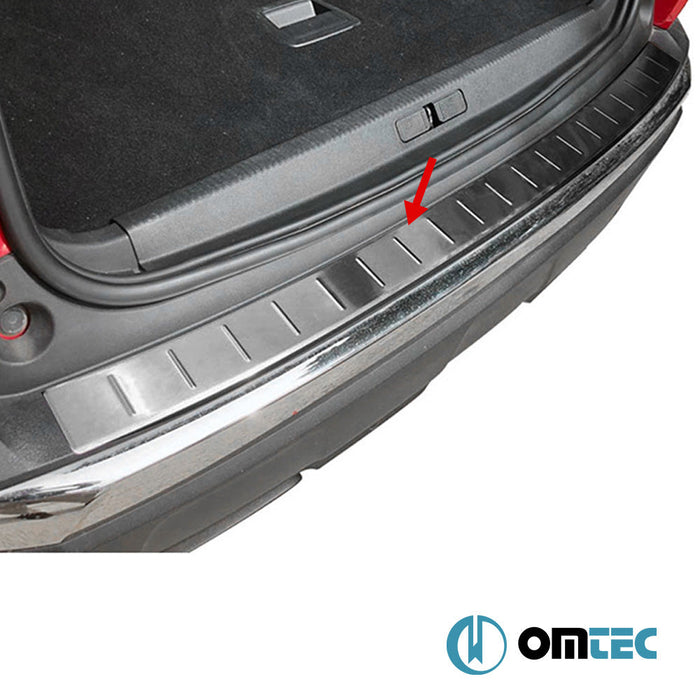 Arka Tampon Eşiği Paslanmaz Çelik (Siyah) - Peugeot 3008 - SUV P84 - (2016 - )