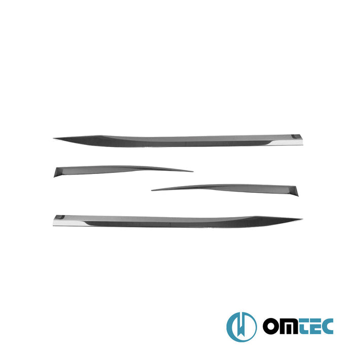 Yan Kapı Çıtası 4 Prç. Paslanmaz Çelik (Siyah) - Peugeot 3008 - SUV P84 - (2016 - )