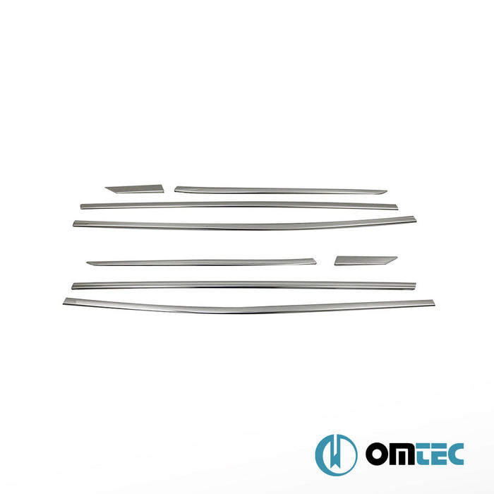 Cam Çıtası 8 Prç. Paslanmaz Çelik (Parlak) - Peugeot 3008 - SUV P84 - (2016 - )