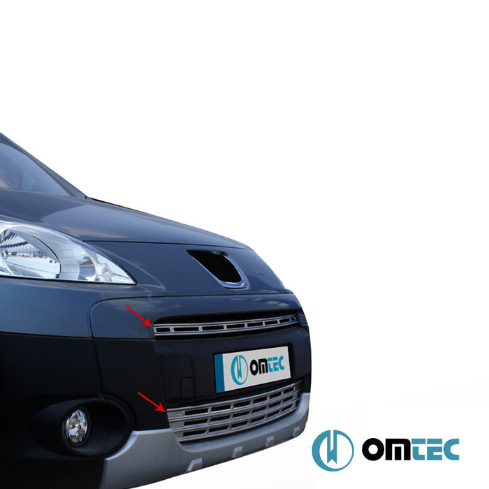 Ön Panjur 2 Prç. P.Çelik (Parlak) - Peugeot Partner Tepee - MVN B9 PRE - FL/FL - (2008 - 2015)