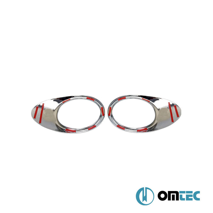 Sis Farı Çerçevesi 2 Prç. ABS Krom - Citroën Berlingo - MVN B9 - (2008 - 2018)