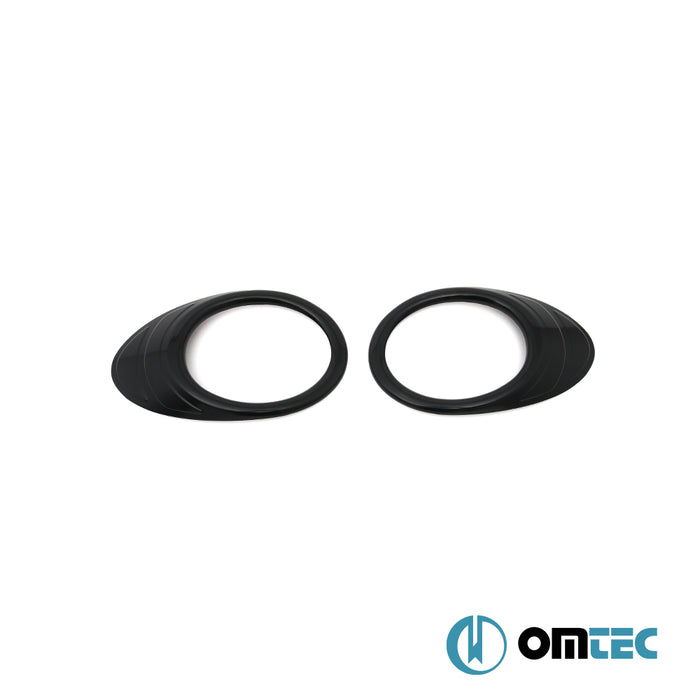 Sis Farı Çerçevesi 2 Prç. Piano Siyah - Peugeot Partner Tepee - MVN B9 - (2008 - 2018)