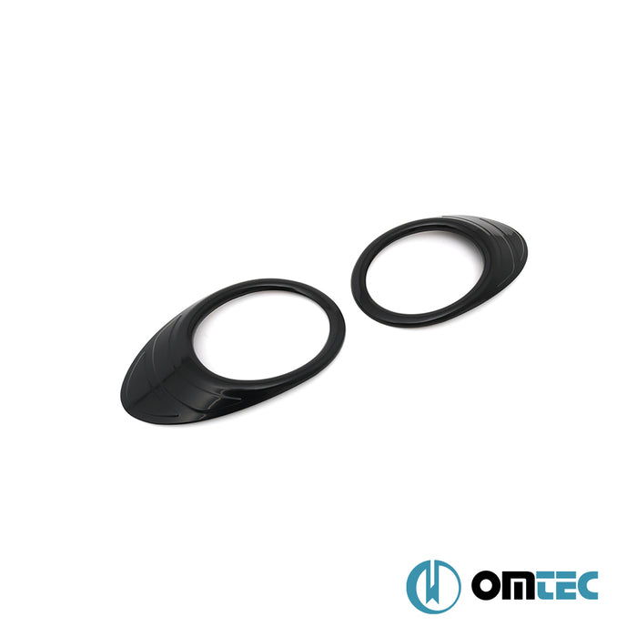 Sis Farı Çerçevesi 2 Prç. Piano Siyah - Peugeot Partner Tepee - MVN B9 - (2008 - 2018)