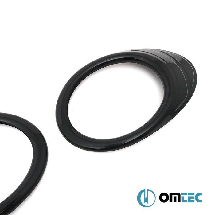 Sis Farı Çerçevesi 2 Prç. Piano Siyah - Peugeot Partner Tepee - MVN B9 - (2008 - 2018)