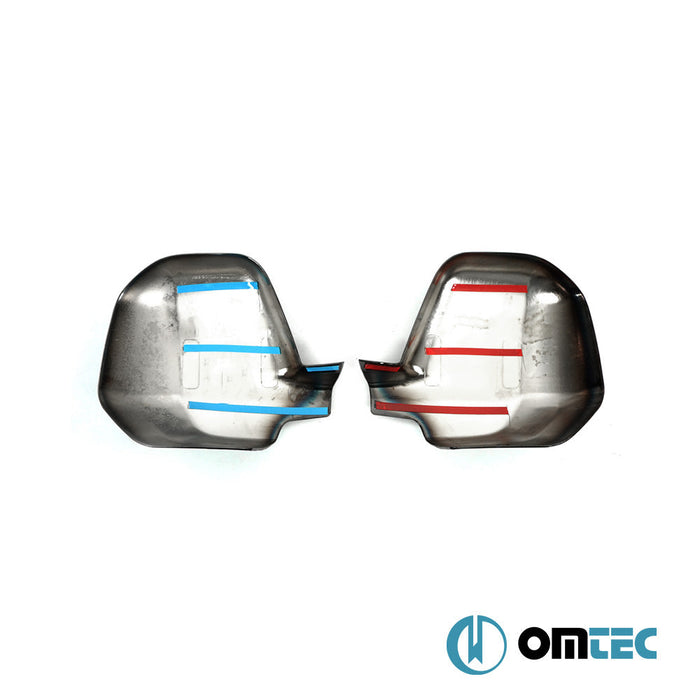 Ayna Kapağı 2 Prç. Abs Siyah Krom - Peugeot Partner Tepee - MVN B9 PRE - FL - (2008 - 2012)