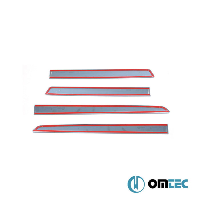 Yan Kapı Çıtası 4 Prç. Paslanmaz Çelik (Parlak) - SsangYong Musso - PK Q200 - (2018 - )