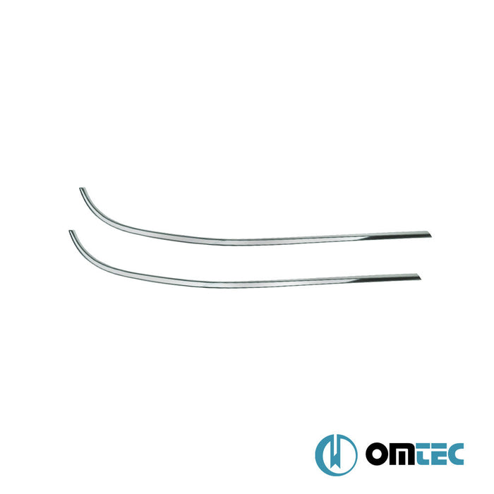 Cam Çıtası 2 Prç. Paslanmaz Çelik (Parlak) - Citroën Berlingo - MVN B9 - (2008 - 2018)