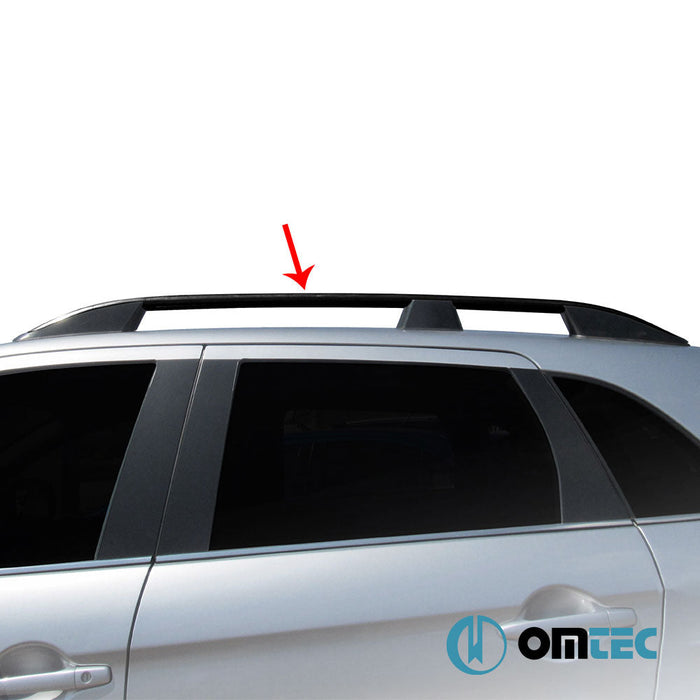 Portbagaj Tavan Çıtası (Elegance) Siyah 2 Prç. Alu. (L1) - Opel Zafira Life - VAN I - (2019 - )