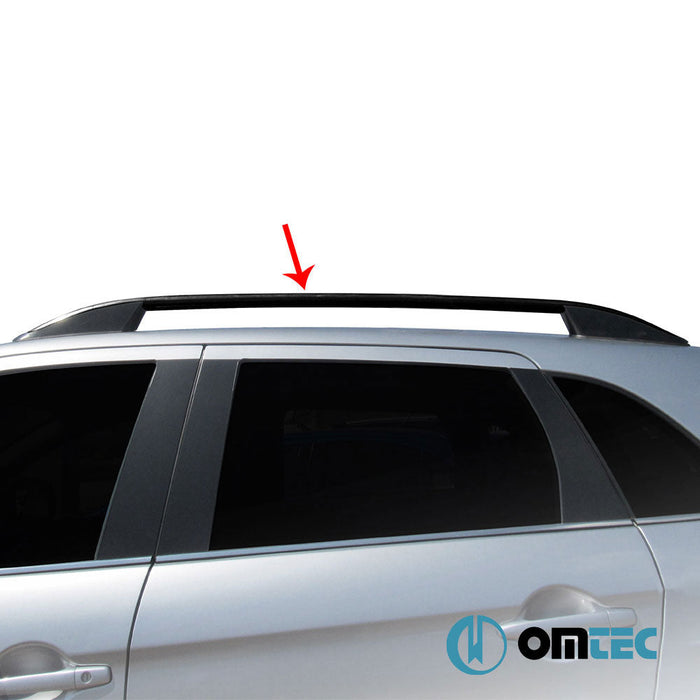 Portbagaj Tavan Çıtası (Elegance) Siyah 2 Prç. Alu. (L3) - Opel Zafira Life - VAN I - (2019 - )