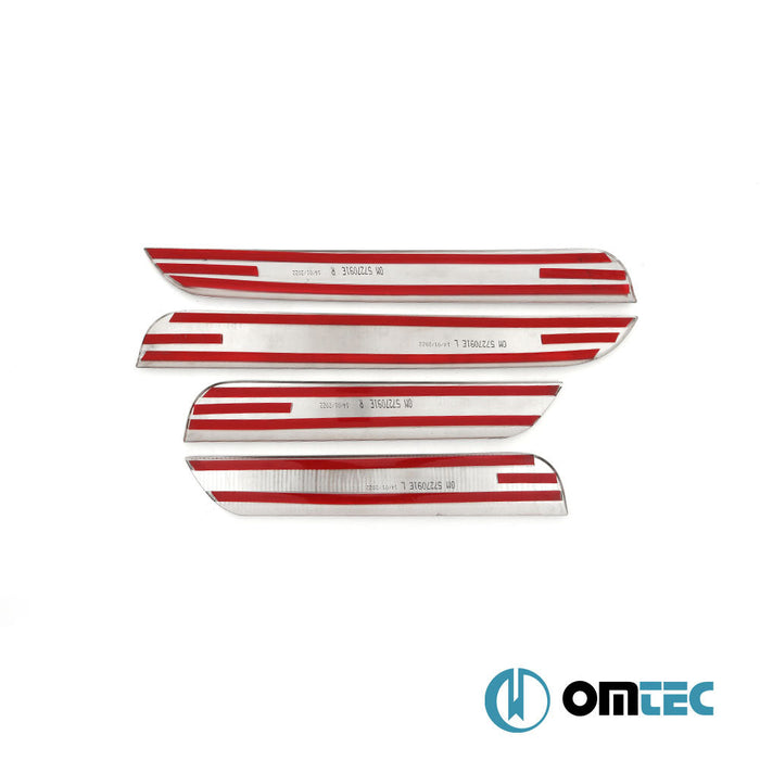 Exclusive Kapı Eşiği 4 Prç. Paslanmaz Çelik (Parlak) - Peugeot 5008 - SUV T87 - (2017 - )