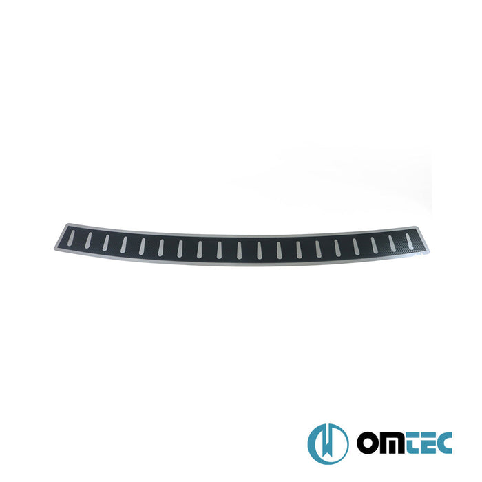 Karbon Folyolu Arka Tampon Eşiği Paslanmaz Çelik - Peugeot 5008 - SUV T87 - (2017 - )