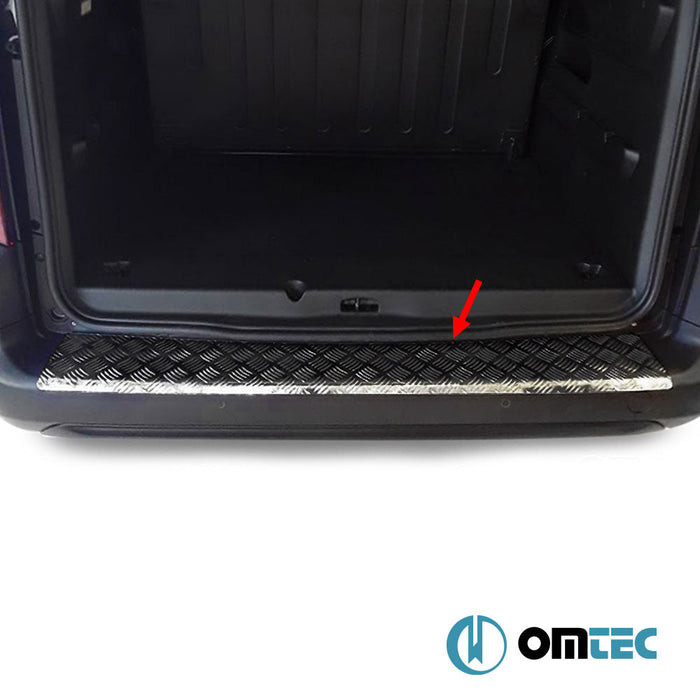 Arka Tampon Eşiği (Siyah Eloksallı) Alu. - Toyota Proace City - VAN I - (2019 - )