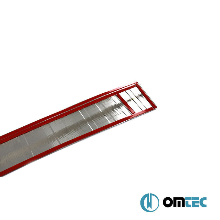 Arka Tampon Eşiği Paslanmaz Çelik (Siyah) - Peugeot Partner - MVN K9 - (2019 - )