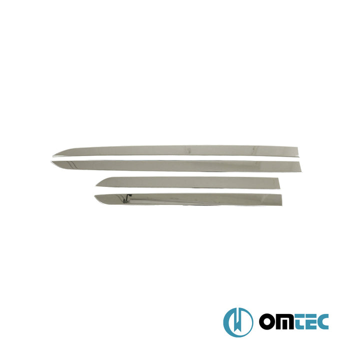 Yan Kapı Çıtası 4 Prç. Paslanmaz Çelik (Parlak) - Fiat Doblo - MVN K9 - (2022 - )