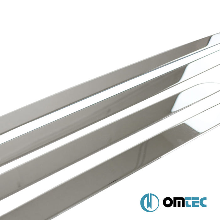 Yan Kapı Çıtası 4 Prç. Paslanmaz Çelik (Parlak) - Peugeot Rifter - MVN K9 - (2019 - )