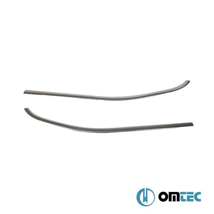 Cam Çıtası 2 Prç. Paslanmaz Çelik (Parlak) - Toyota Proace City - VAN I - (2019 - )