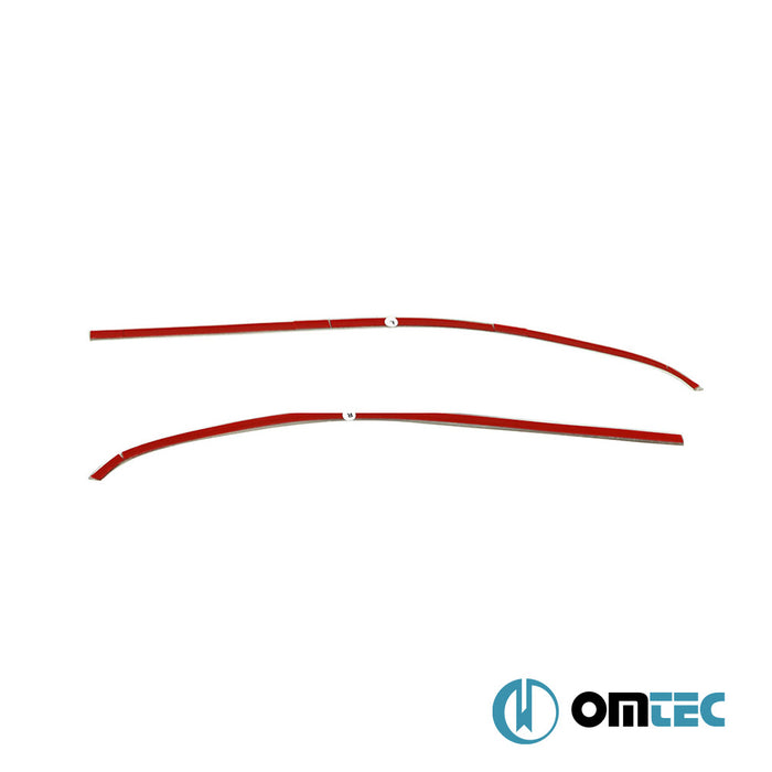 Cam Çıtası 2 Prç. Paslanmaz Çelik (Parlak) - Toyota Proace City - VAN I - (2019 - )