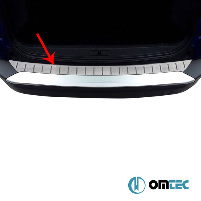 Arka Tampon Eşiği Paslanmaz Çelik (Taşlı) - Peugeot 2008 - SUV P24 - (2020 - )