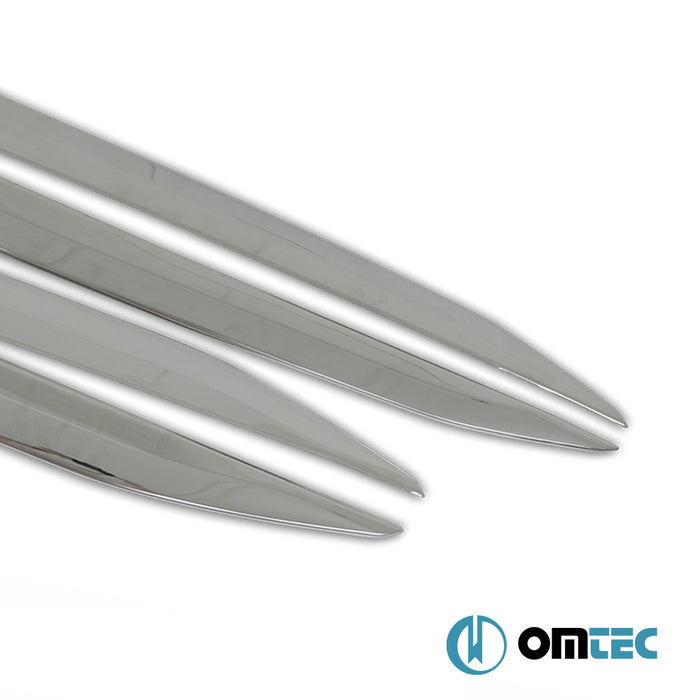 Yan Kapı Çıtası 4 Prç. Paslanmaz Çelik (Parlak) - Peugeot E - 2008 - SUV P24 - (2023 - )