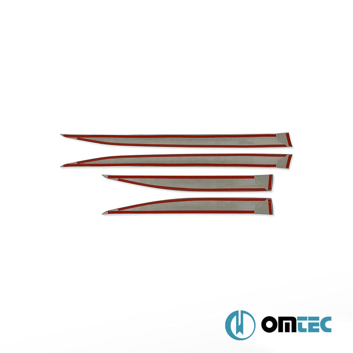 Yan Kapı Çıtası 4 Prç. Paslanmaz Çelik (Parlak) - Peugeot 2008 - SUV P24 - (2020 - )