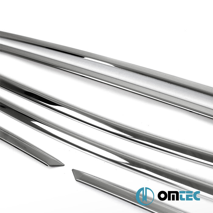 Cam Çıtası 6 Prç. Paslanmaz Çelik (Parlak) - Peugeot E - 2008 - SUV P24 - (2023 - )