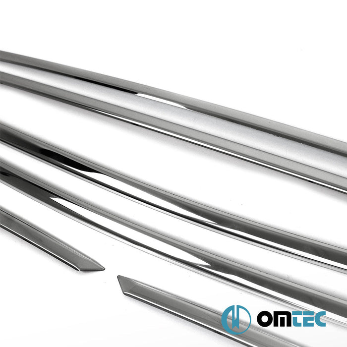 Cam Çıtası 6 Prç. Paslanmaz Çelik (Parlak) - Peugeot 2008 - SUV P24 - (2020 - )