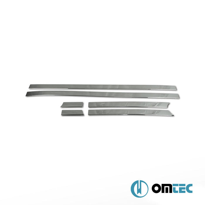 Yan Kapı Çıtası 6 Prç. Paslanmaz Çelik (Parlak) - Land Rover Range Rover Sport - SUV L320 - (2005 - 2013)