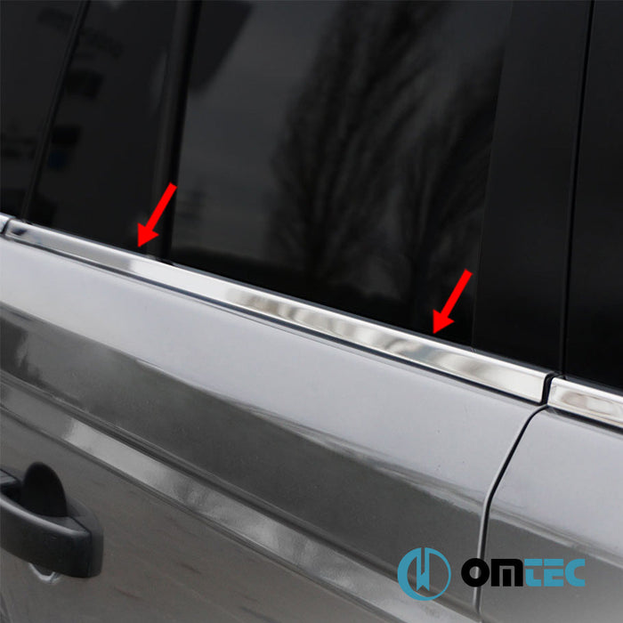 Cam Çıtası 6 Prç. Paslanmaz Çelik (Parlak) - Land Rover Range Rover Sport - SUV L320 - (2005 - 2013)