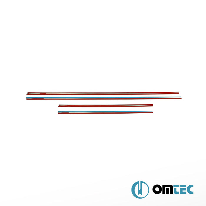 Cam Çıtası 6 Prç. Paslanmaz Çelik (Parlak) - Land Rover Range Rover Sport - SUV L320 - (2005 - 2013)