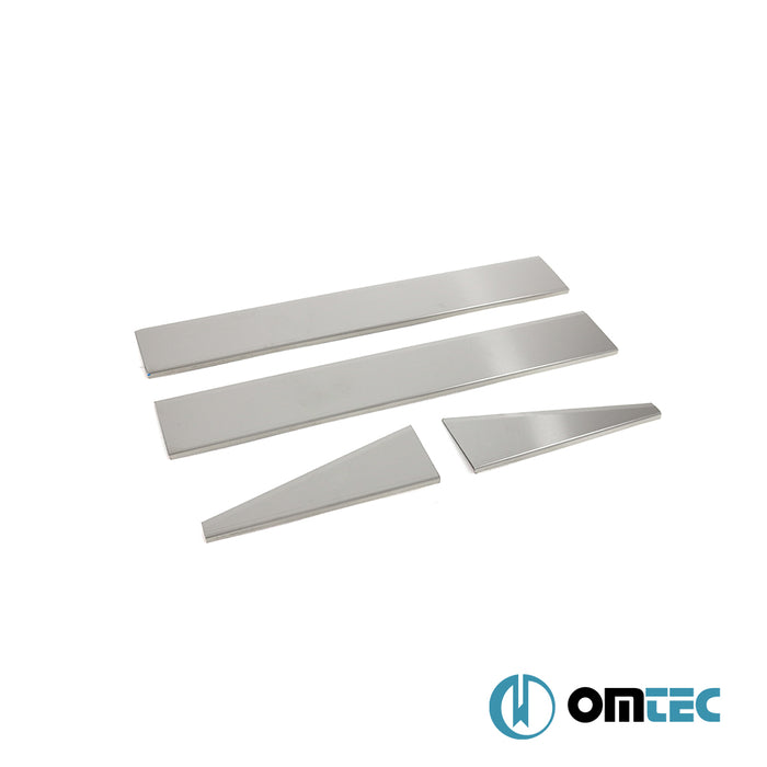 Norm Kapı Eşiği 4 Prç. Paslanmaz Çelik (Taşlı) - Land Rover Freelander - SUV L359 - (2006 - 2014)