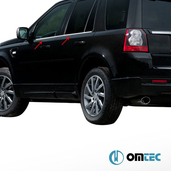 Cam Çıtası 4 Prç. Paslanmaz Çelik (Parlak) - Land Rover Freelander - SUV L359 - (2006 - 2014)