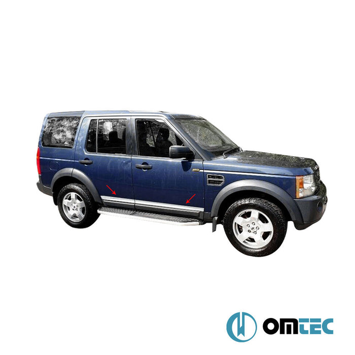 Yan Kapı Çıtası 4 Prç. Paslanmaz Çelik (Parlak) - Land Rover Discovery - SUV L319 - (2004 - 2017)