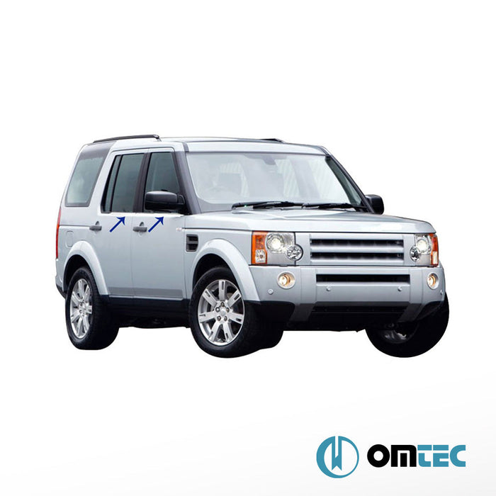 Cam Çıtası 4 Prç. Paslanmaz Çelik (Parlak) - Land Rover Discovery - SUV L319 - (2004 - 2017)